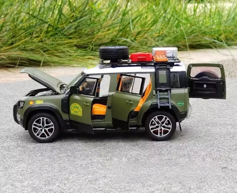 [TOY] 1:22 Land Rover 2020 Defender 110 Camel groen modelauto Die-Cast