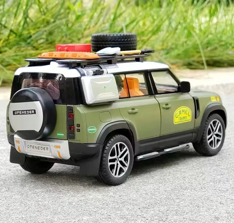 [TOY] 1:22 Land Rover 2020 Defender 110 Camel groen modelauto Die-Cast
