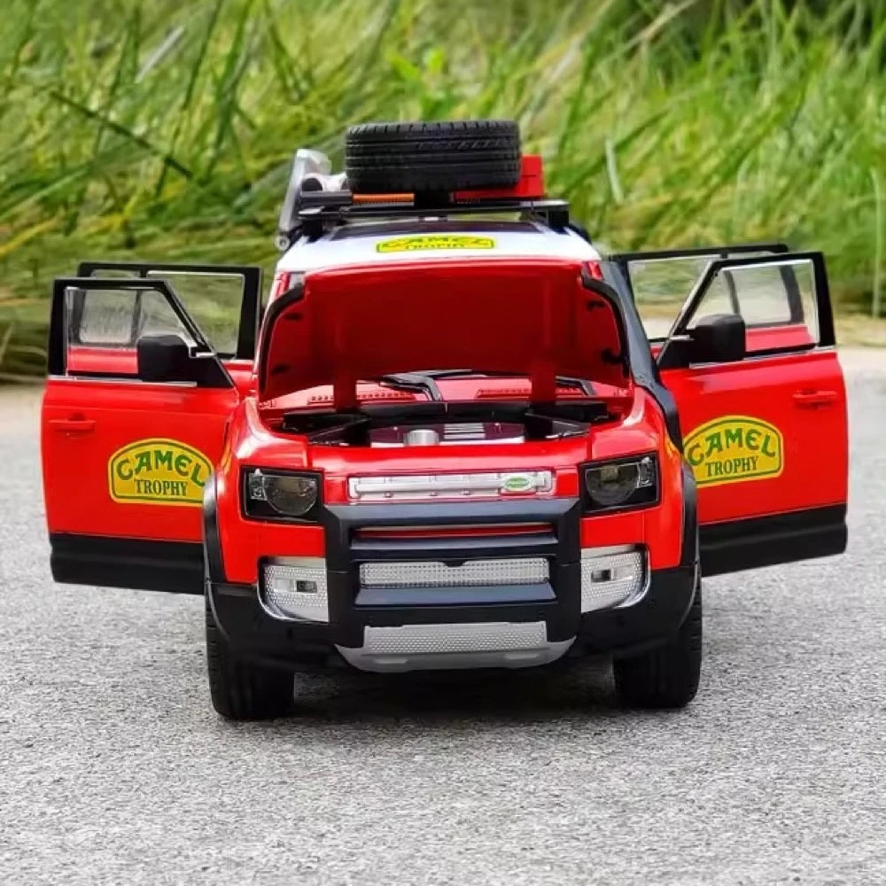 [TOY] 1:22 Land Rover 2020 Defender 110 Camel rosso modellino di auto Die-Cast