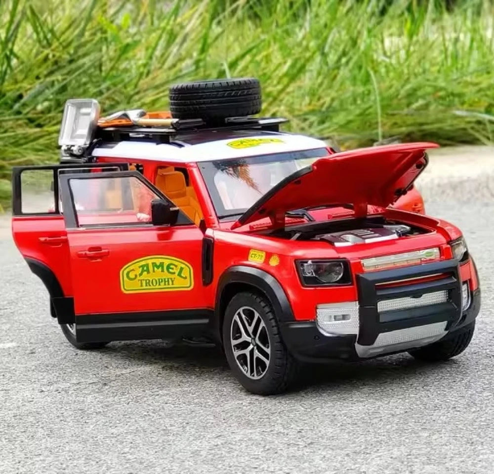 [TOY] 1:22 Land Rover 2020 Defender 110 Camel rosso modellino di auto Die-Cast