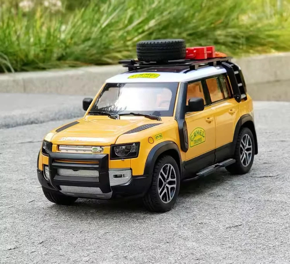 [TOY] 1:22 Land Rover 2020 Defender 110 Camel Yellow Model Car Die-Cast