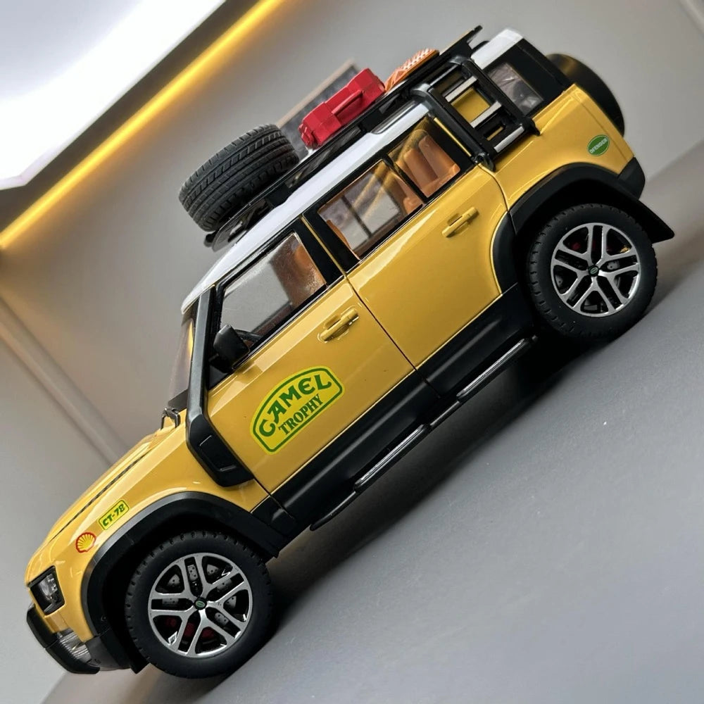 [TOY] 1:22 Land Rover 2020 Defender 110 Camel Yellow Model Car Die-Cast