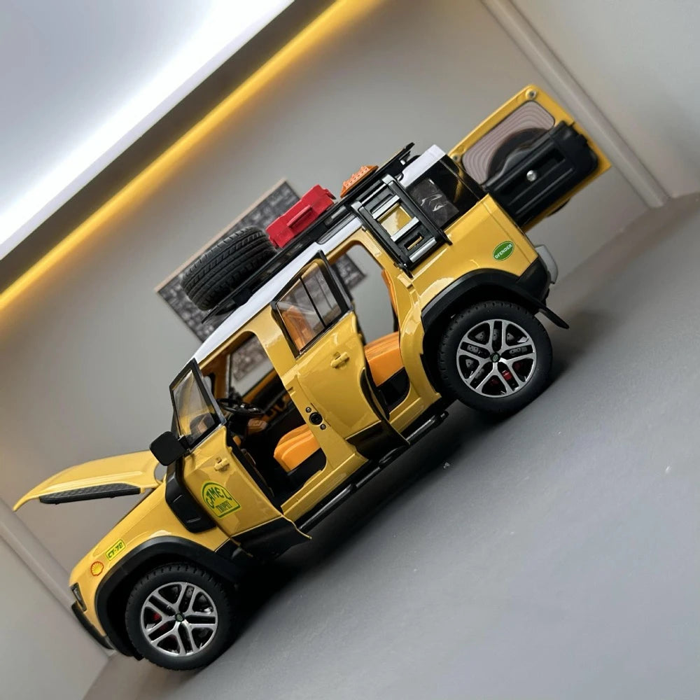 [TOY] 1:22 Land Rover 2020 Defender 110 Camel Yellow Model Car Die-Cast