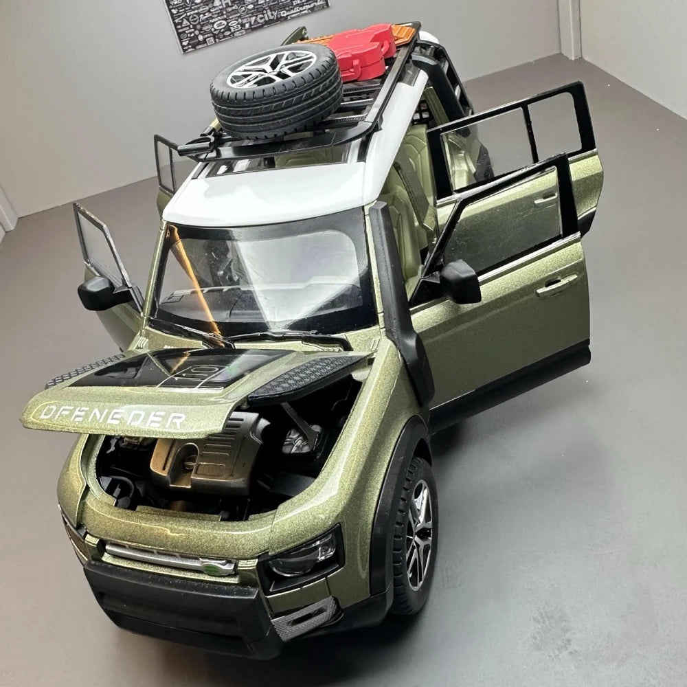 [TOY] 1:22 Land Rover 2020 Defender 110 Green Model Car Die-Cast