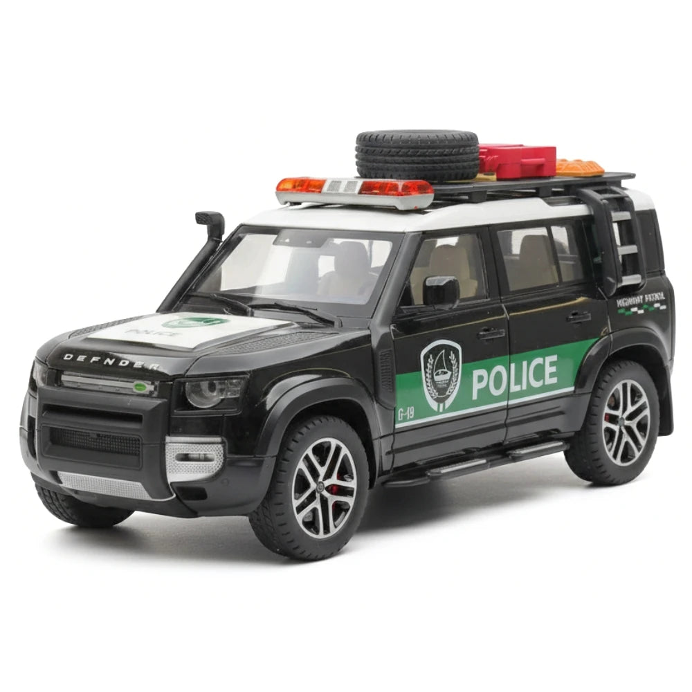 [TOY] 1:22 Land Rover 2020 Defender 110 Police Model Car Die-Cast