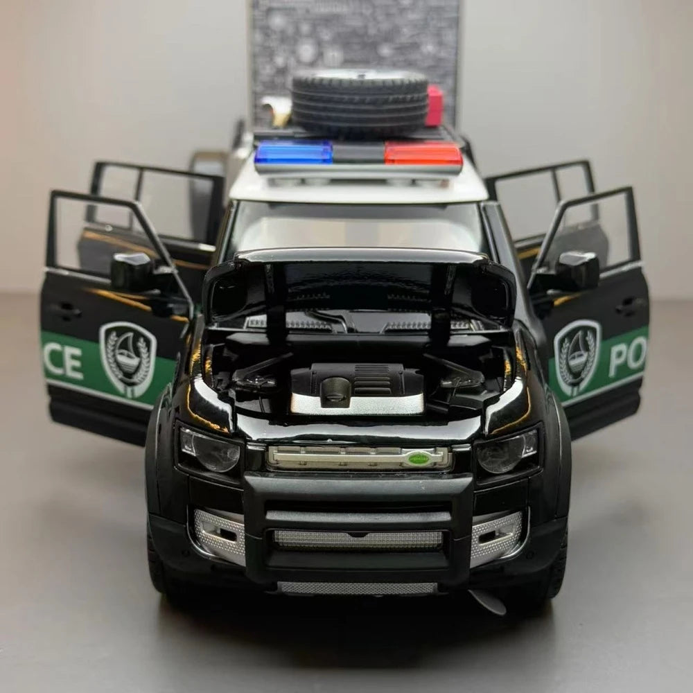 [TOY] 1:22 Land Rover 2020 Defender 110 Police Model Car Die-Cast