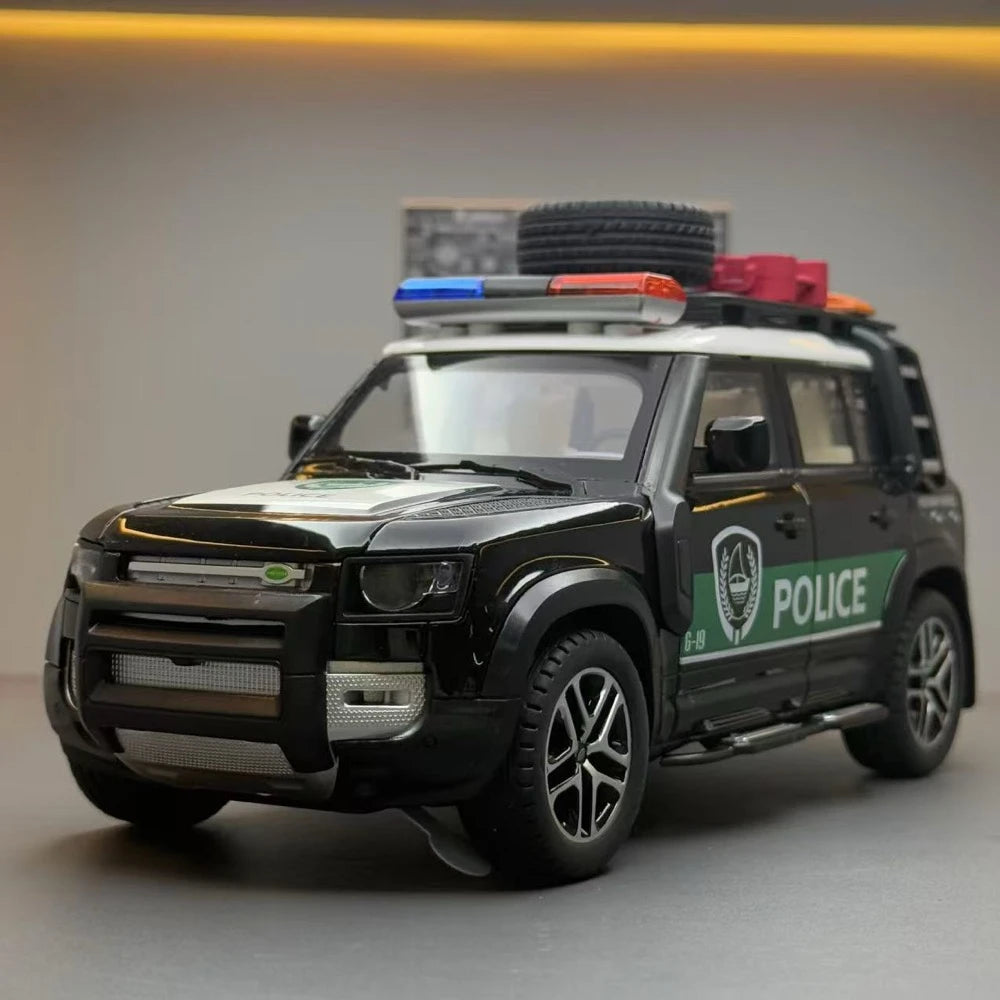 [TOY] 1:22 Land Rover 2020 Defender 110 Police Model Car Die-Cast