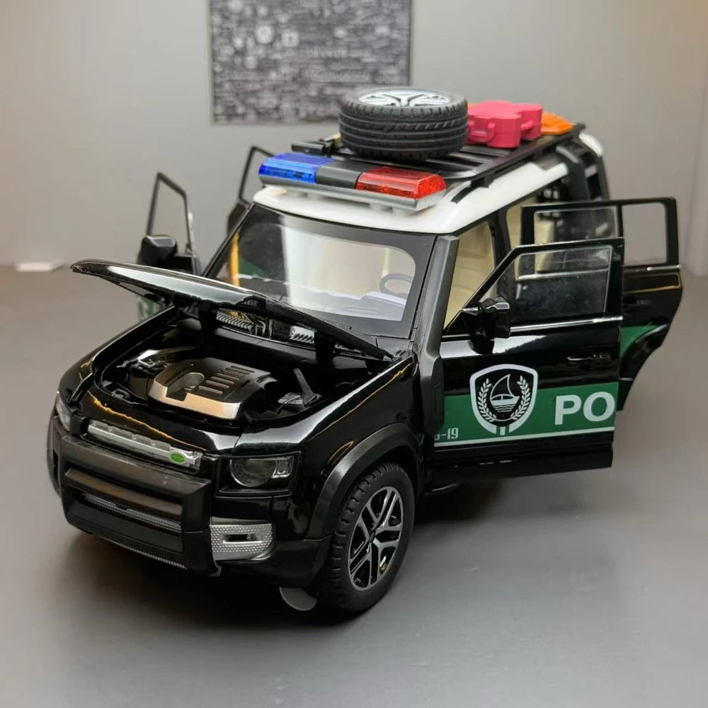 [TOY] 1:22 Land Rover 2020 Defender 110 Police Model Car Die-Cast