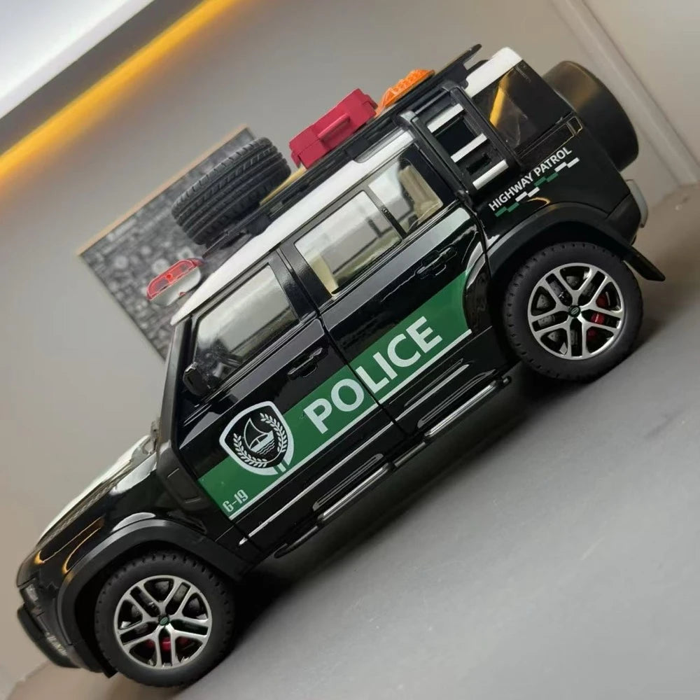 [TOY] 1:22 Land Rover 2020 Defender 110 Police Model Car Die-Cast