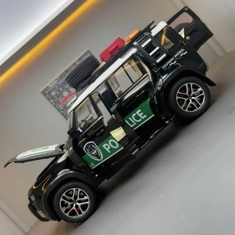 [TOY] 1:22 Land Rover 2020 Defender 110 Police Model Car Die-Cast