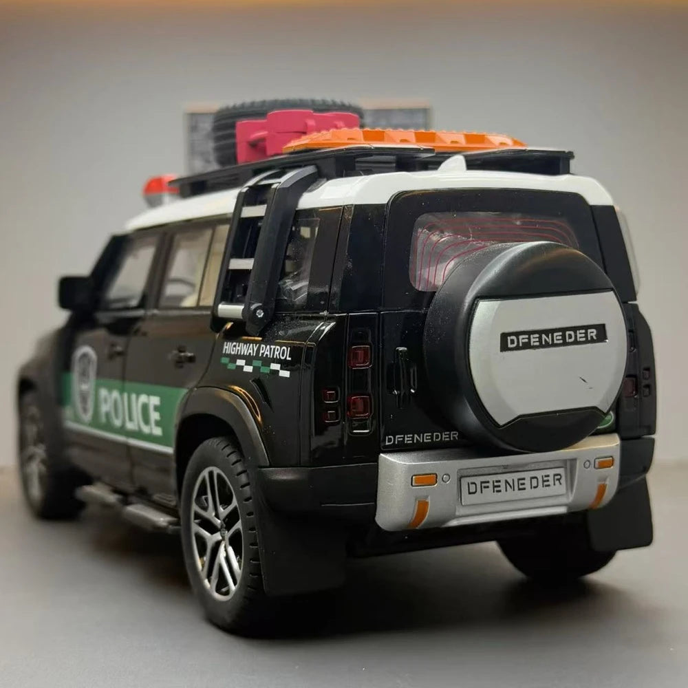 [TOY] 1:22 Land Rover 2020 Defender 110 Police Model Car Die-Cast