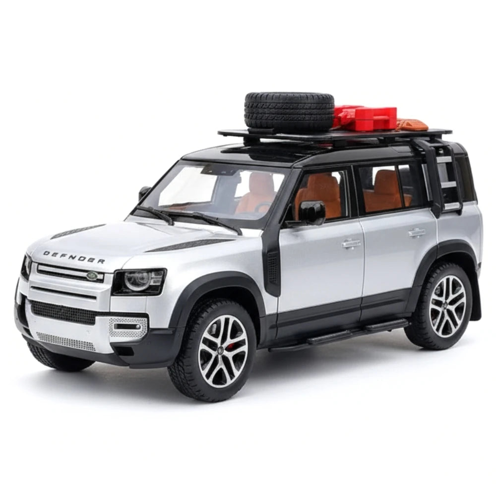 [TOY] 1:22 Land Rover 2020 Defender 110 argento modellino di auto Die-Cast