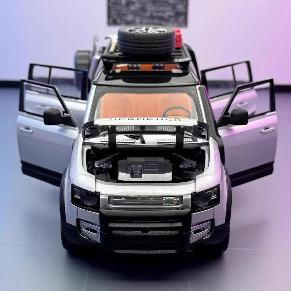 [TOY] 1:22 Land Rover 2020 Defender 110 Silver Model Car Die-Cast