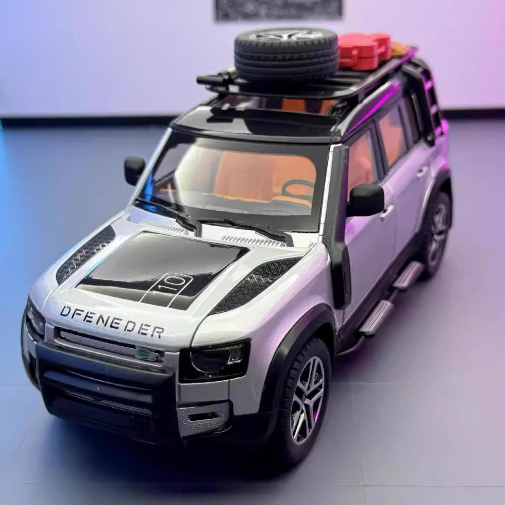 [TOY] 1:22 Land Rover 2020 Defender 110 Silver Model Car Die-Cast