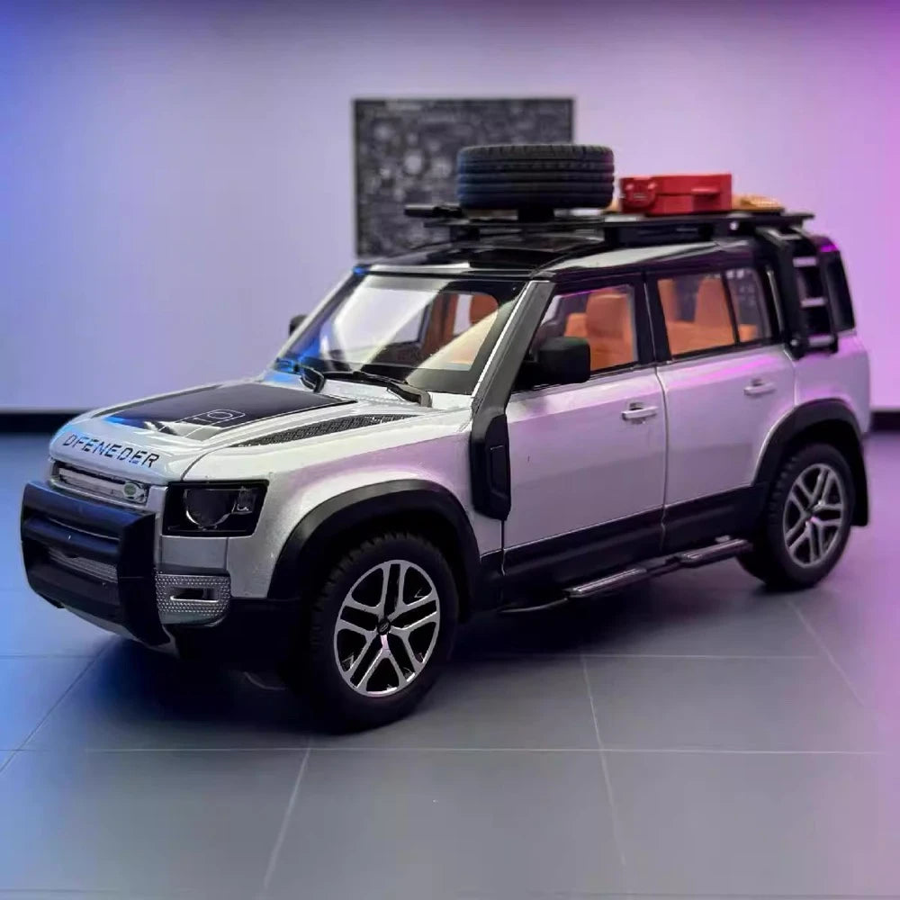 [TOY] 1:22 Land Rover 2020 Defender 110 Silver Model Car Die-Cast