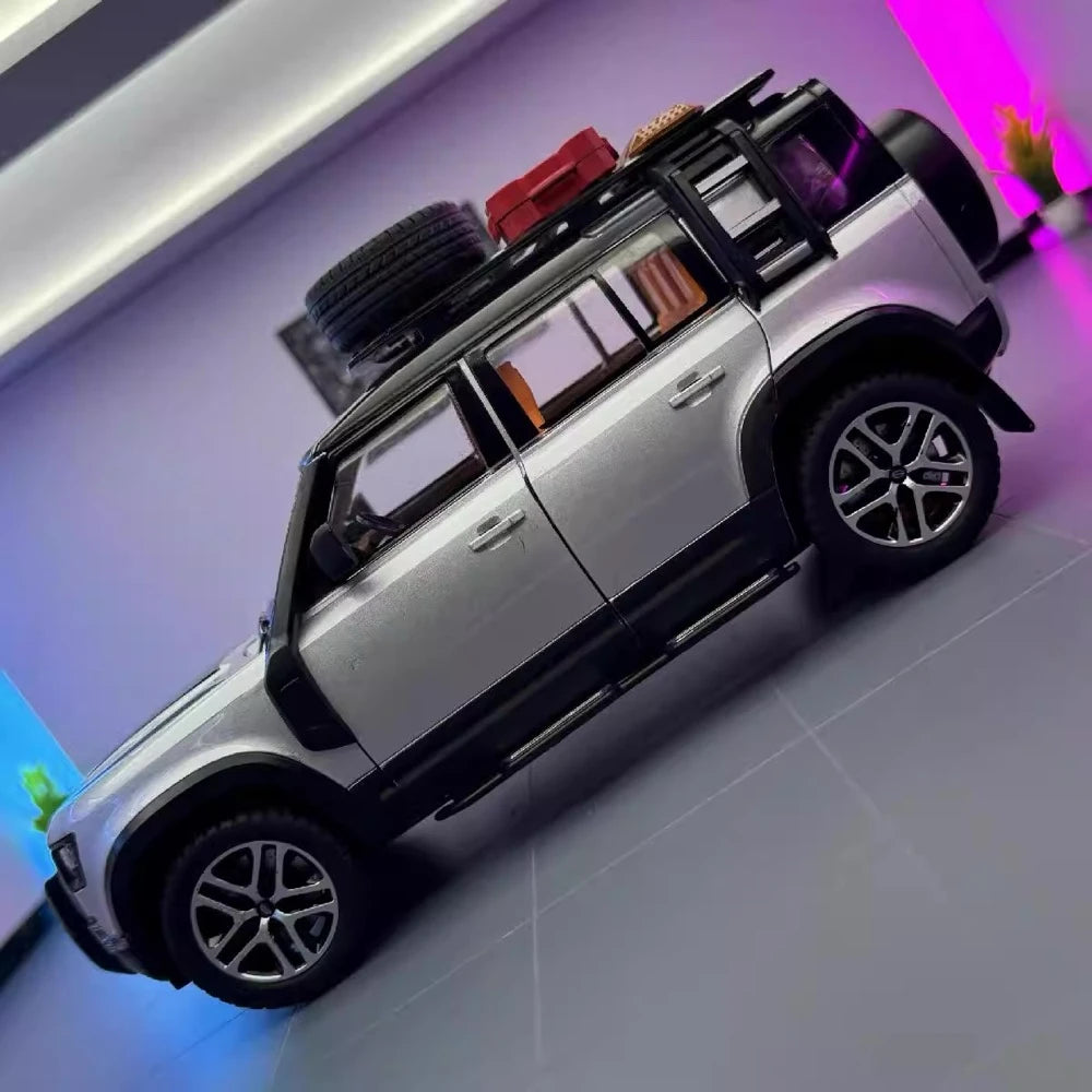 [TOY] 1:22 Land Rover 2020 Defender 110 Silver Model Car Die-Cast
