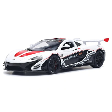 McLaren 2013 P1 GTR branco 1:22 – modelo de exposição em metal fundido