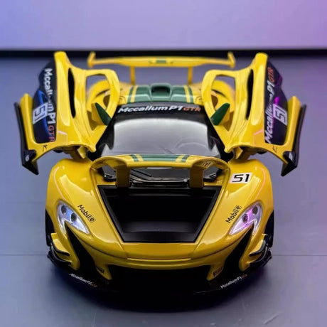 [TOY] 1:22 McLaren 2013 P1 GTR Yellow Model Car Die-Cast