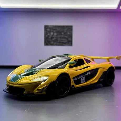 [TOY] 1:22 McLaren 2013 P1 GTR Yellow Model Car Die-Cast