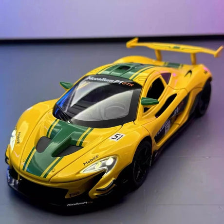 [TOY] 1:22 McLaren 2013 P1 GTR Yellow Model Car Die-Cast
