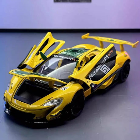 [TOY] 1:22 McLaren 2013 P1 GTR Yellow Model Car Die-Cast