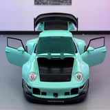 [TOY] 1:22 Porsche 1993 964 RWB Blue Model Car Die-Cast
