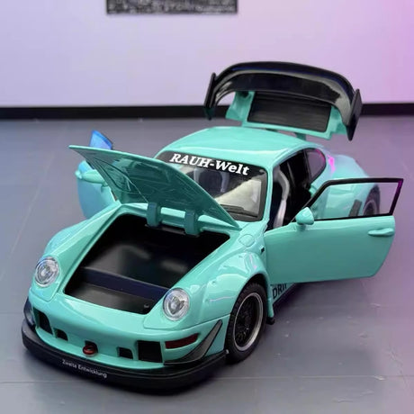 Porsche 1993 964 RWB Blue 1:22 – Valuvalettu näyttömalli