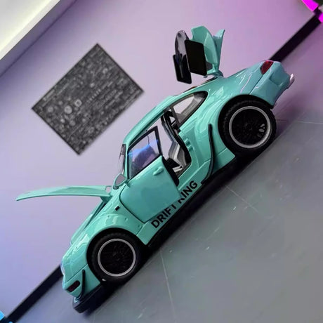 Porsche 1993 964 RWB Blue 1:22 – Valuvalettu näyttömalli