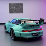 [TOY] 1:22 Porsche 1993 964 RWB Blue Model Car Die-Cast