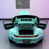 [TOY] 1:22 Porsche 1993 964 RWB Blue Model Car Die-Cast