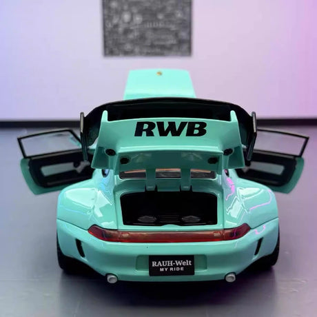 Porsche 1993 964 RWB Blue 1:22 – Valuvalettu näyttömalli