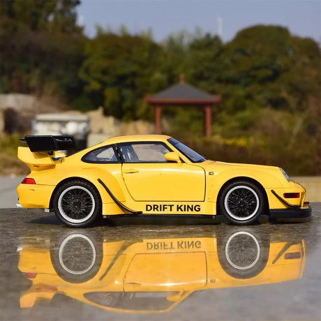[TOY] 1:22 Porsche 1993 964 RWB Yellow pienoismalli Die-Cast