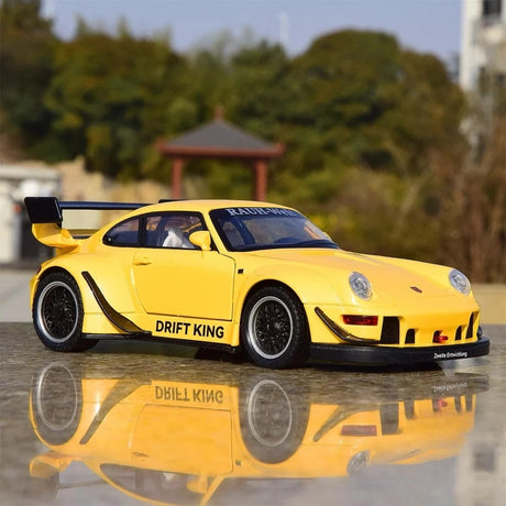 [TOY] 1:22 Porsche 1993 964 RWB Yellow pienoismalli Die-Cast