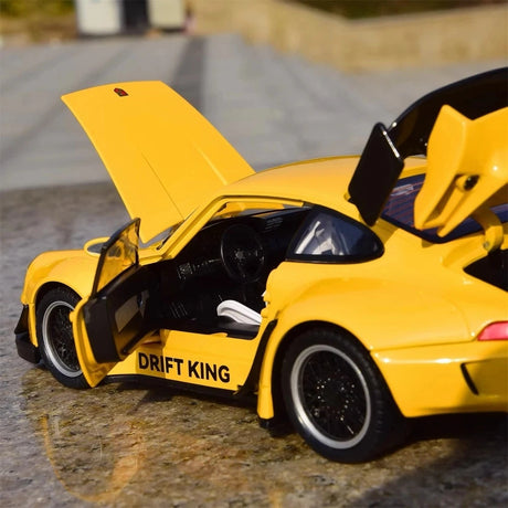 [TOY] 1:22 Porsche 1993 964 RWB Yellow pienoismalli Die-Cast