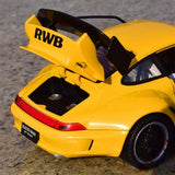 [TOY] 1:22 Porsche 1993 964 RWB Yellow Model Car Die-Cast