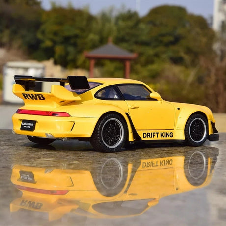 [TOY] 1:22 Porsche 1993 964 RWB Yellow pienoismalli Die-Cast