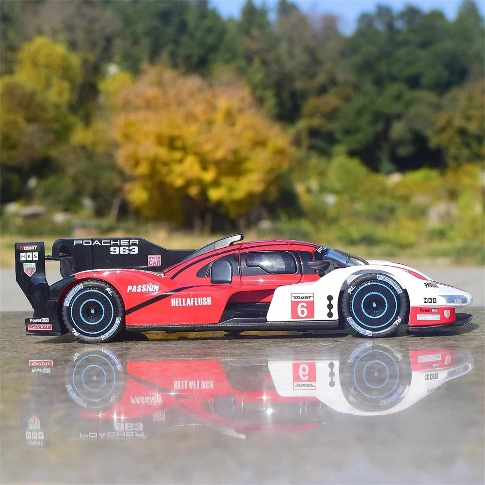 [TOY] 1:22 Porsche 2023 963 LMDh #6 Model Car Die-Cast