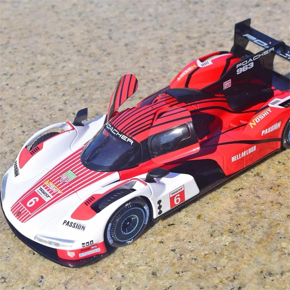 [TOY] 1:22 Porsche 2023 963 LMDh #6 Model Car Die-Cast