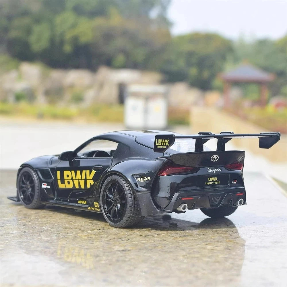 [TOY] 1:22 Toyota 2019 Supra A90 LBWK zwart modelauto Die-Cast