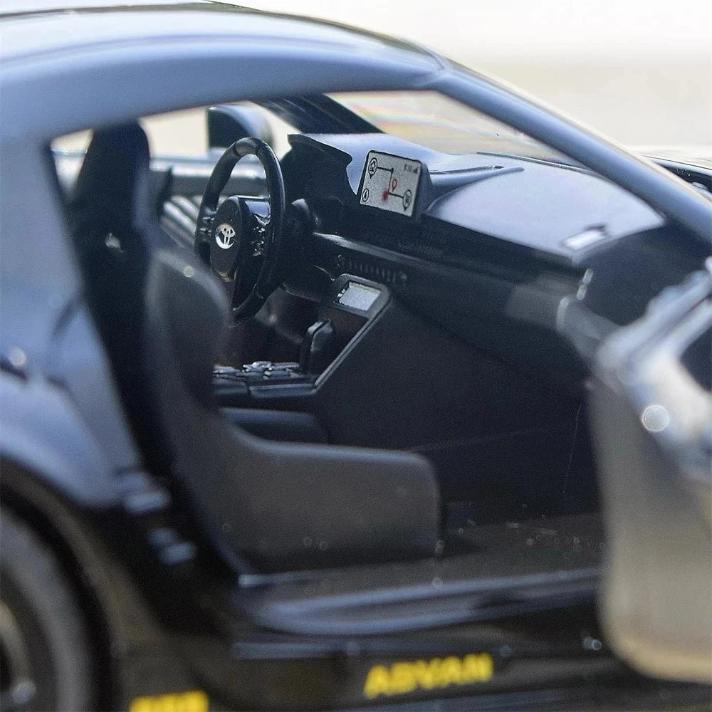 [TOY] 1:22 Toyota 2019 Supra A90 LBWK nero modellino di auto Die-Cast