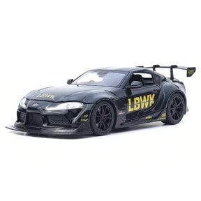 [TOY] 1:22 Toyota 2019 Supra A90 LBWK zwart modelauto Die-Cast