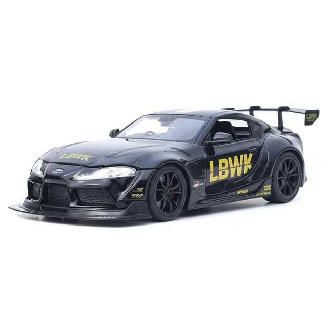 [TOY] 1:22 Toyota 2019 Supra A90 LBWK zwart modelauto Die-Cast
