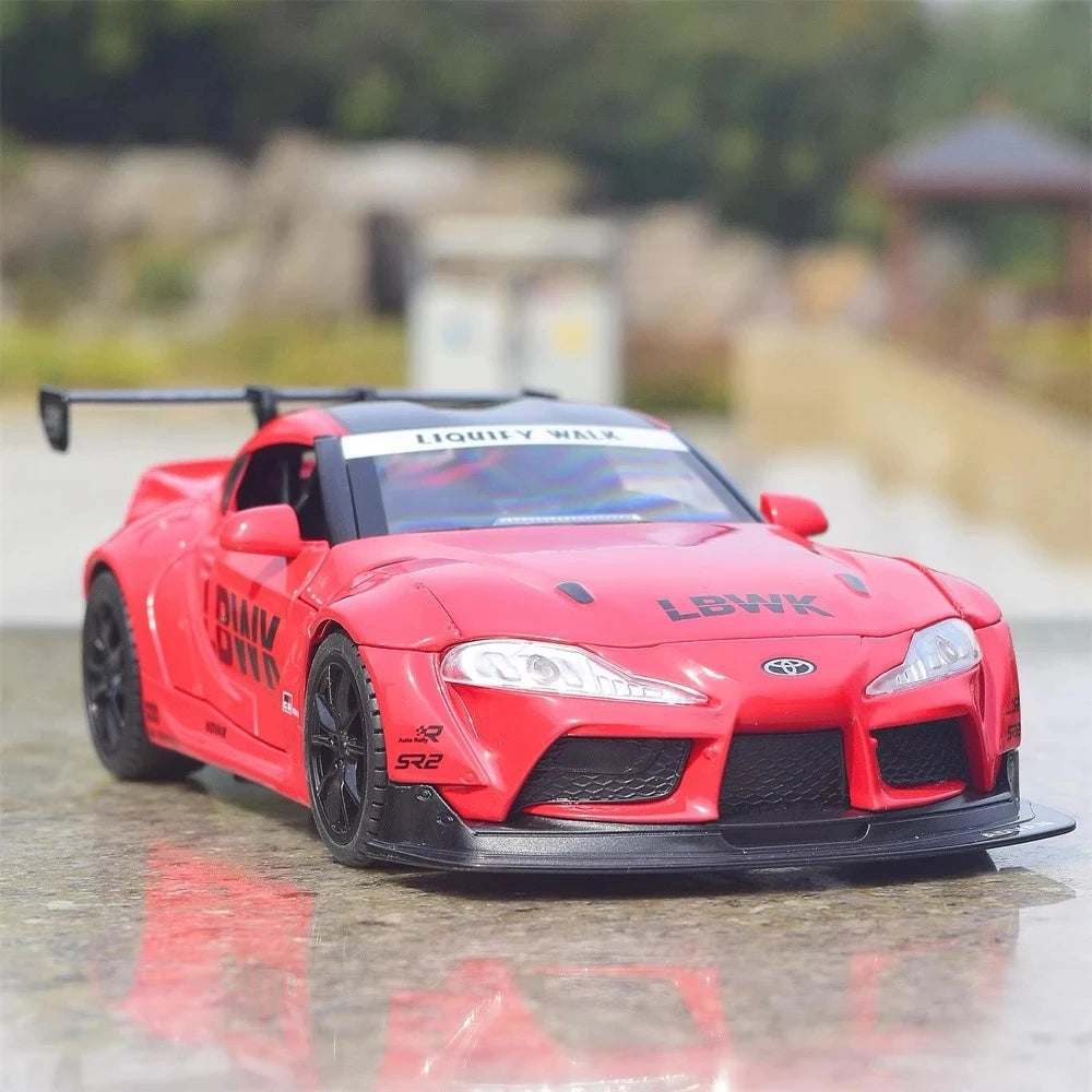 [TOY] 1:22 Toyota 2019 Supra A90 LBWK Red Model Car Die-Cast
