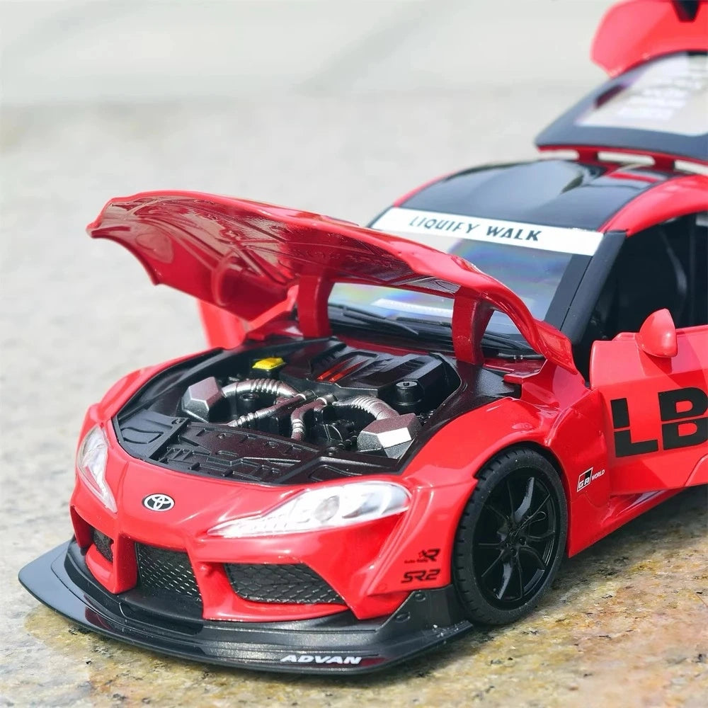 [TOY] 1:22 Toyota 2019 Supra A90 LBWK Red Model Car Die-Cast