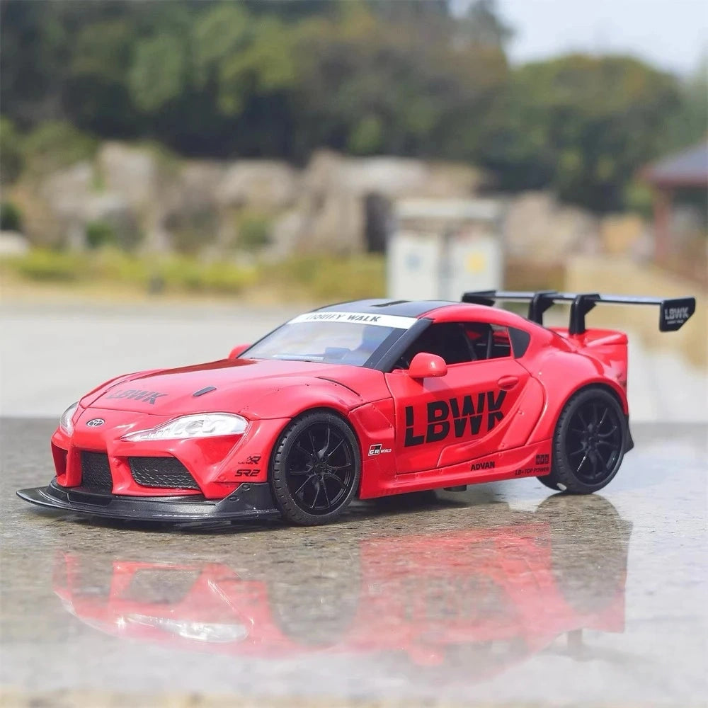 [TOY] 1:22 Toyota 2019 Supra A90 LBWK Red Model Car Die-Cast