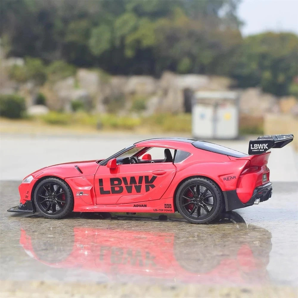 [TOY] 1:22 Toyota 2019 Supra A90 LBWK Red Model Car Die-Cast