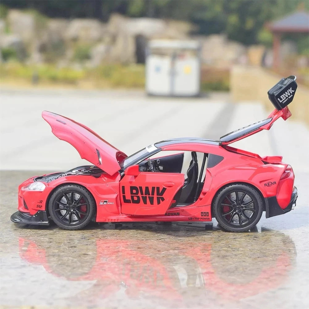 [TOY] 1:22 Toyota 2019 Supra A90 LBWK Red Model Car Die-Cast