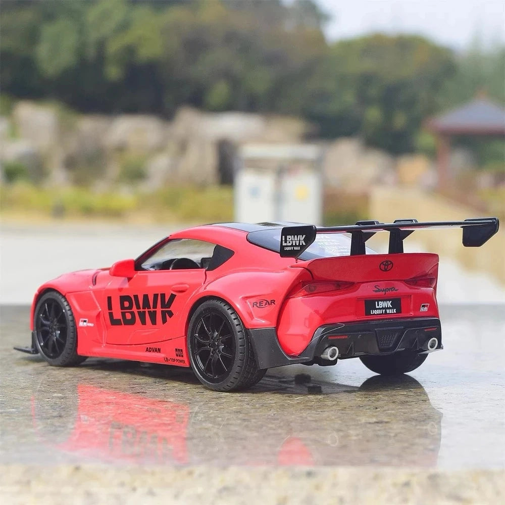 [TOY] 1:22 Toyota 2019 Supra A90 LBWK Red Model Car Die-Cast
