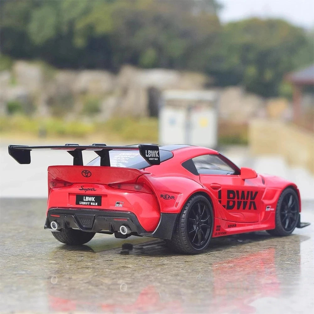 [TOY] 1:22 Toyota 2019 Supra A90 LBWK Red Model Car Die-Cast