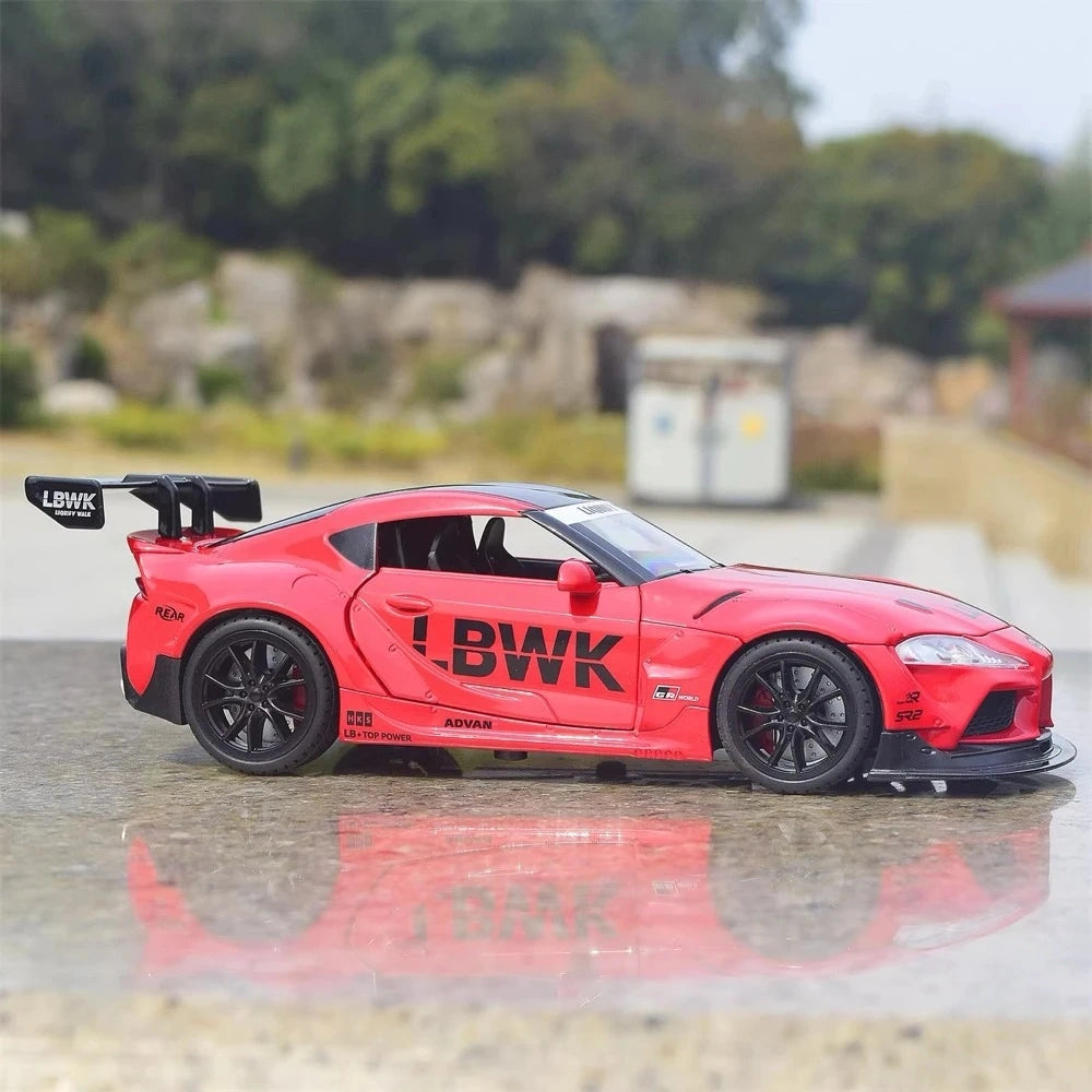 [TOY] 1:22 Toyota 2019 Supra A90 LBWK Red Model Car Die-Cast